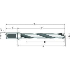 240Z0H-20FM Flanged T-A® Spade Blade Holder - Helical Flute- Series Z - Makers Industrial Supply