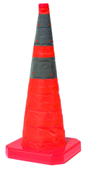 28" Reflective Pop Up Traffic Cone - Makers Industrial Supply