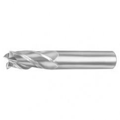 12mm Dia. x 83mm Overall Length 3-Flute Square End Solid Carbide SE End Mill-Round Shank-Center Cut-AlTiN - Makers Industrial Supply