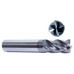 5/8" Dia. - 1-1/4" LOC - 6" OAL - .030 Radius 4 FL  S/E HP End Mill-AlTiN - Makers Industrial Supply