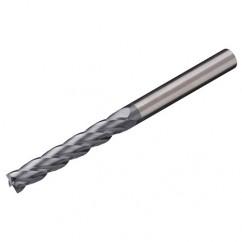 6mm Dia. x 75mm Overall Length 3-Flute Square End Solid Carbide SE End Mill-Round Shank-Center Cut-AlTiN - Makers Industrial Supply