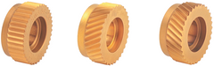 Knurling Wheel - 1/2" Hole Dia; 1" Dia; 14 TPI; Diagonal Left - Makers Industrial Supply