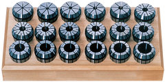 18 Pc. Collet Set - 3/32 to 3/4" - ER32 Style-Round Open - Makers Industrial Supply