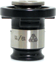 Rigid/Positive Tap Adaptor -- #29506; 1/4" Tap Size; #1 Adaptor Size - Makers Industrial Supply