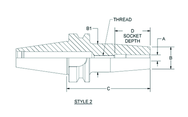 HSK63 3/8 x 3.35 - Shrink Fit Tool Holder - Makers Industrial Supply