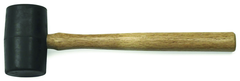 16 OZ RUBBER MALLET WOOD - Makers Industrial Supply