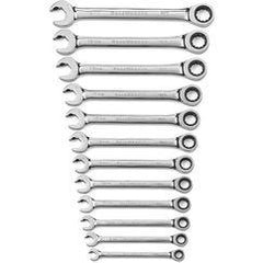 12PC OPEN END RATCHETING WRENCH SET - Makers Industrial Supply