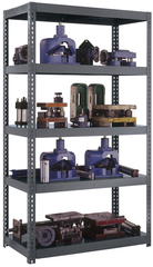 36 x 18 x 84'' - 5-Shelf Boltless Reinforced Shelving Unit (Gray) - Makers Industrial Supply