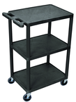 Utility Cart Plus 3 Flat Shelves - 24" x 18" x 42" - Makers Industrial Supply