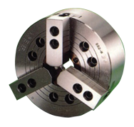 Thru-Hole Wedge Power Chuck - 6-1/2" A-4 Mount; 3-Jaw - Makers Industrial Supply