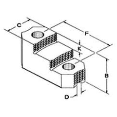 Serrated Hard Top Jaw For 11 & 12" Chucks - Makers Industrial Supply