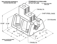 2 Pc. Boring Mill Jaws - #HR-BM-12-7-TJ For 12" Chucks - Makers Industrial Supply