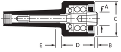 2MT Changeable Pt Body - For Point Live Center - Makers Industrial Supply