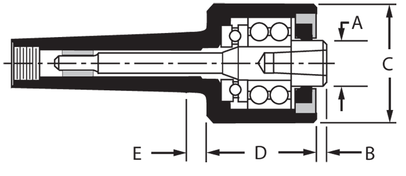 3MT Changeable Pt Body - For Point Live Center - Makers Industrial Supply