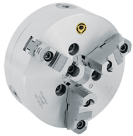 Semi-Steel Lathe Chuck - 10'' A1-8 Mount; 3-Jaw; 2 Piece Reversible Jaws - Makers Industrial Supply