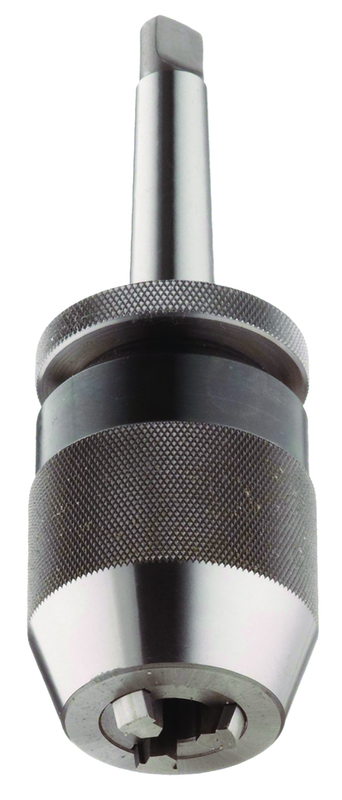 1/32 - 1/2'' Capacity - 2 MT Shank - Keyless Drill Chuck with Integral Shank - Makers Industrial Supply