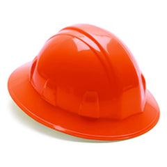 Hard Hat - Orange Full Brim 4 Point Ratchet Style - Makers Industrial Supply