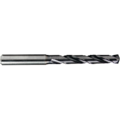 1.8 mm Dia. × 3 mm Shank × 16 mm Flute Length × 45 mm OAL, TiAlN, 2xD Flute, Solid Carbide Drill - Makers Industrial Supply