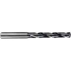 1.8 mm Dia. × 3 mm Shank × 16 mm Flute Length × 45 mm OAL, TiAlN, 2xD Flute, Solid Carbide Drill - Makers Industrial Supply