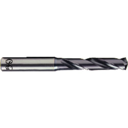 9/16″ Dia. × 4 mm Shank × 65 mm Flute Length × 115 mm OAL, 3xD, TiAlN, 2xD Flute, Coolant Thru, H6 Solid Carbide Drill - Exact Industrial Supply