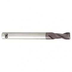 5/8 Dia. x 3-1/2 Overall Length 2-Flute .060 C/R Solid Carbide SE End Mill-Round Shank-Center Cutting-TiALN - Makers Industrial Supply