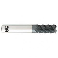 9/16 x 9/16 x 1-1/8 x 3-1/2 5Fl  C/R Carbide End Mill - TiALN - Makers Industrial Supply