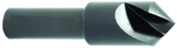 1-1/4" Size-1/2 Shank-82°-HSS Single Flute Countersink - Makers Industrial Supply