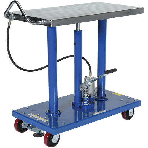 Hydraulic Air Post Table 2K lb 30 × 36 - Exact Industrial Supply