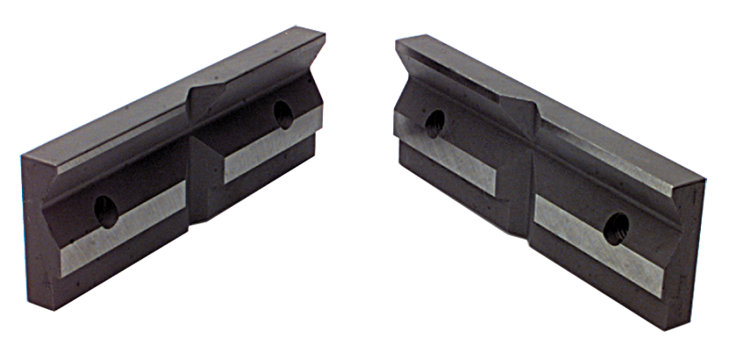 1-Pair Matching V-Groove Jaw Plates; For: 4/5" Speed Vise - Makers Industrial Supply