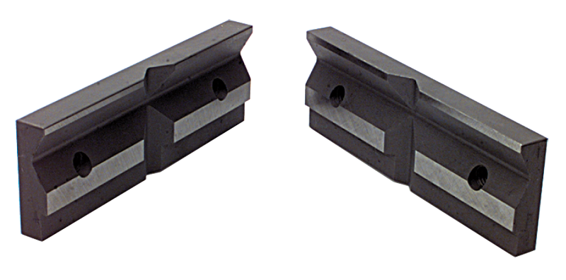 1-Pair Matching V-Groove Jaw Plates; For: 6/7" Speed Vise - Makers Industrial Supply