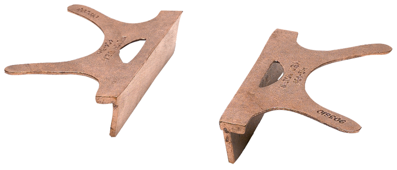 404-4.5, Copper Jaw Caps, 4-1/2" Jaw Width - Makers Industrial Supply