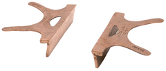 404-4.5, Copper Jaw Caps, 4-1/2" Jaw Width - Makers Industrial Supply