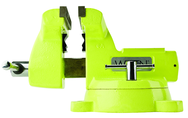 1560, High-Visibility Safety Vise, 6" Jaw Width, 5-3/4" Jaw Opening - Makers Industrial Supply