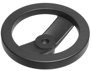 70922, 5" Inch 2 spoke Aluminum Powder Coated Hand Wheel with .375 bore - Makers Industrial Supply