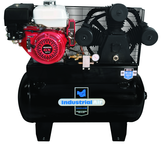 30 Gal. Two Stage Air Compressor, 9HP Gas, Truck Mount - Makers Industrial Supply