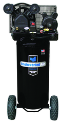 20 Gal. Single Stage Air Compressor, Vertical, Cast Iron, 135 PSI - Makers Industrial Supply