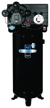 60 Gal. Single Stage Air Compressor, Vertical, Hi-Flo, Cast Iron, 155 PSI - Makers Industrial Supply