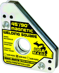 Magnetic Welding Square - Covered Heavy Duty - 3-3/4 x 3/4 x 4-3/8'' (L x W x H) - 75 lbs Holding Capacity - Makers Industrial Supply