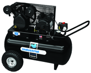 20 Gal. Single Stage Air Compressor, Horizontal, Cast Iron, 135 PSI - Makers Industrial Supply