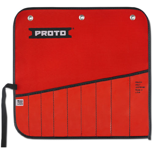 Proto Red Canvas 9-Pocket Tool Roll - Makers Industrial Supply