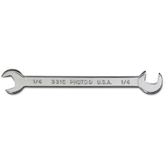 Proto Short Satin Angle Open-End Wrench - 1/4″ - Makers Industrial Supply