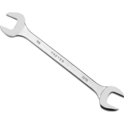 Proto Extra Thin Satin Open-End Wrench - 1/2″ × 9/16″ - Makers Industrial Supply