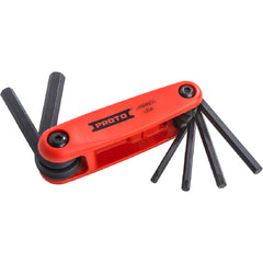 ‎Proto 6 Piece Folding Hex Key Set with Comfort Grip: 5/32-3/8″ - Makers Industrial Supply