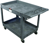 Service Cart - 37 x 25-5/8'' 2 Shelves 550 lb Capacity - Makers Industrial Supply