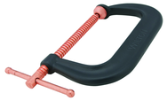 406-P, 400-P Series C-Clamp, 0" - 6-1/16" Jaw Opening, 4-1/8" Throat Depth - Makers Industrial Supply