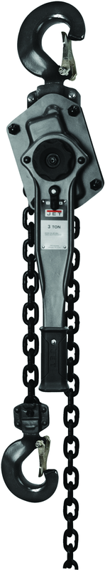 JLP-A Series 3 Ton Lever Hoist, 20' Lift & Shipyard Hooks - Makers Industrial Supply