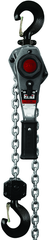 JLH Series 1-1/2 Ton Lever Hoist, 10' Lift with Overload Protection & Shipyard Hooks - Makers Industrial Supply