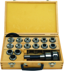 CCS-1 Mill Chuck with Collet Set and Carry case; R8 Shank; 1/8" to 1" Capacity - Makers Industrial Supply