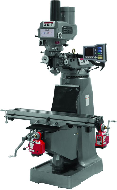 JTM-4VS Mill With X and Y-Axis Powerfeeds With Power Draw Bar - Makers Industrial Supply