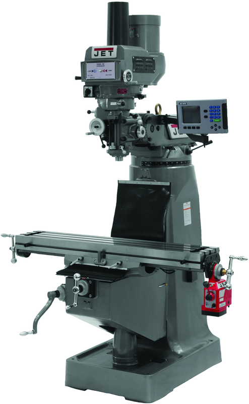 JTM-4VS Mill With ACU-RITE 200S DRO With X-Axis Powerfeed and Power Draw Bar - Makers Industrial Supply